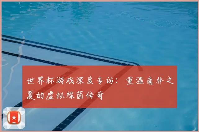 世界杯游戏深度专访:重温南非之夏的虚拟绿茵传奇
